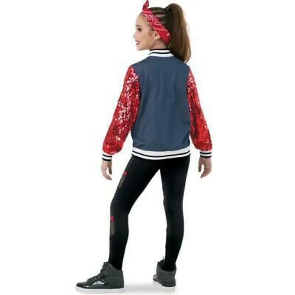Pre-Owned Dance Costume Jacket Weissman 10551 XXL Child Red Jacket Hip Hop
